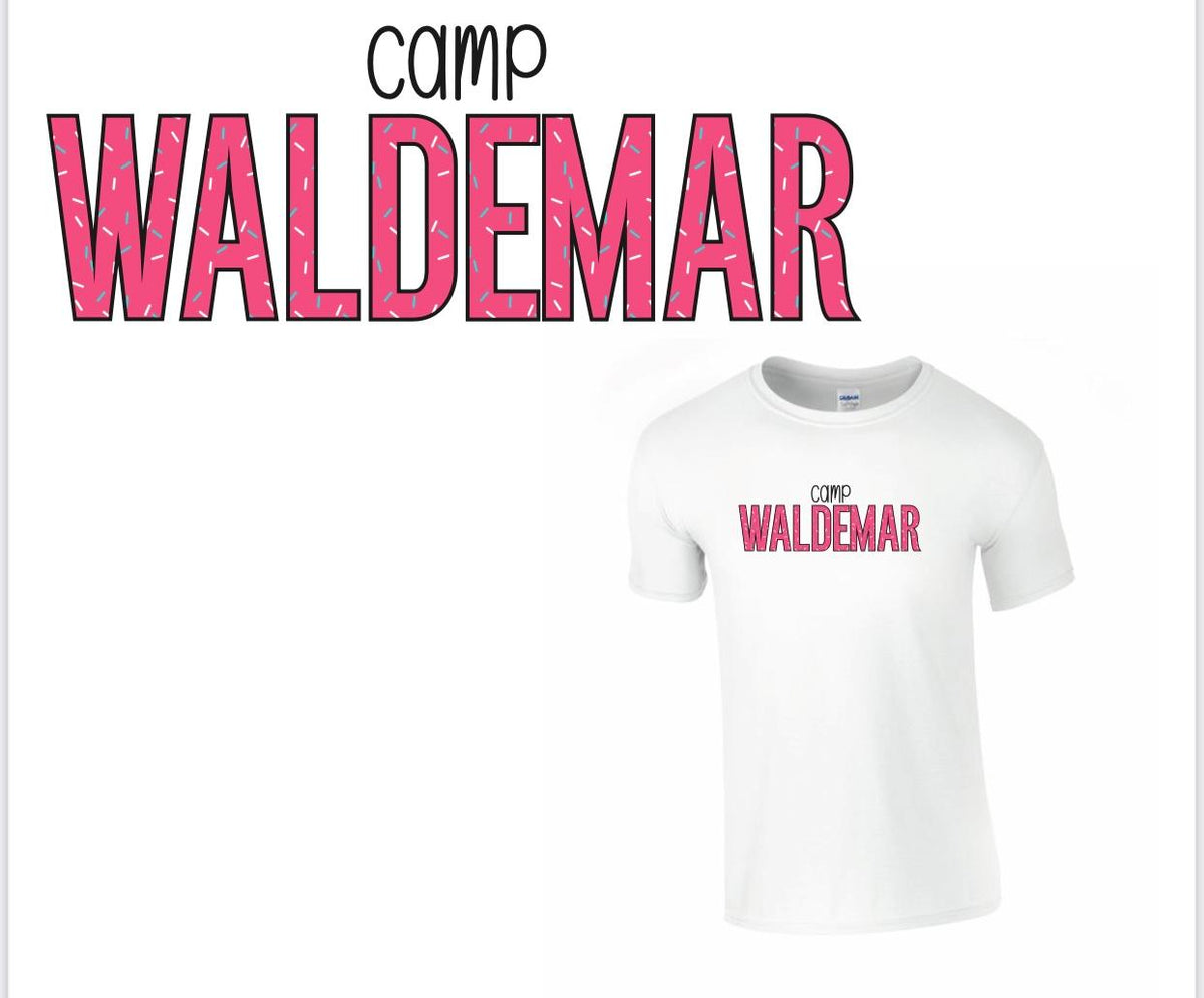 Camp Waldemar Confetti tshirt Camp Waldemar Store