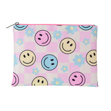 Load image into Gallery viewer, Happy Check Cosmetic Bag Trio
