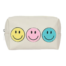 Load image into Gallery viewer, Happy Check Cosmetic Bag Trio