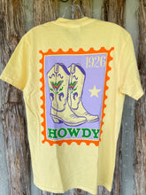 Load image into Gallery viewer, Camp Waldemar Howdy Boots t-shirt
