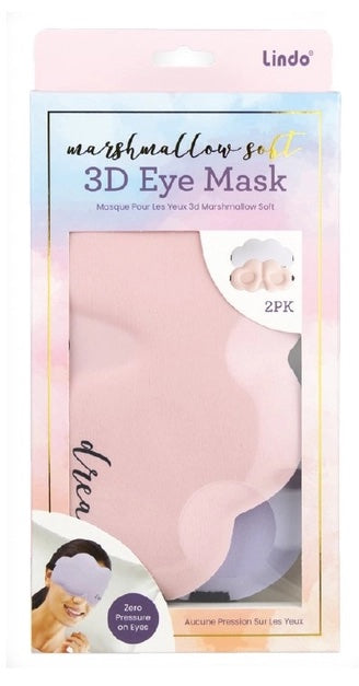 Marshmallow Soft 3D Eye Mask 2 pk