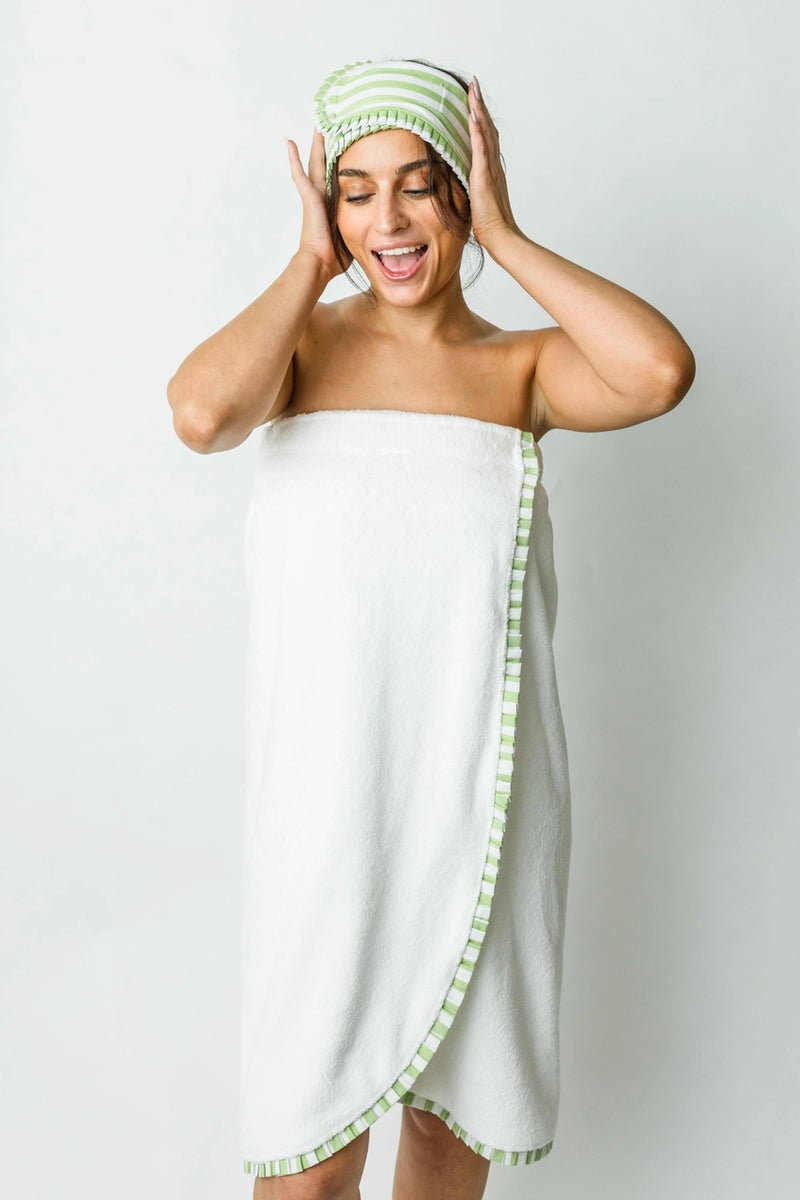 Cabana Ruffle Spa Wrap – Camp Waldemar Store