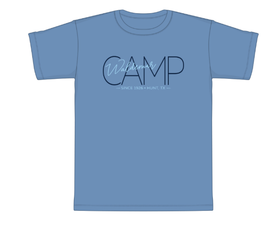 Camp Waldemar Script t-shirt