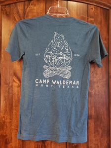 Camp Waldemar Campfire v-neck tee
