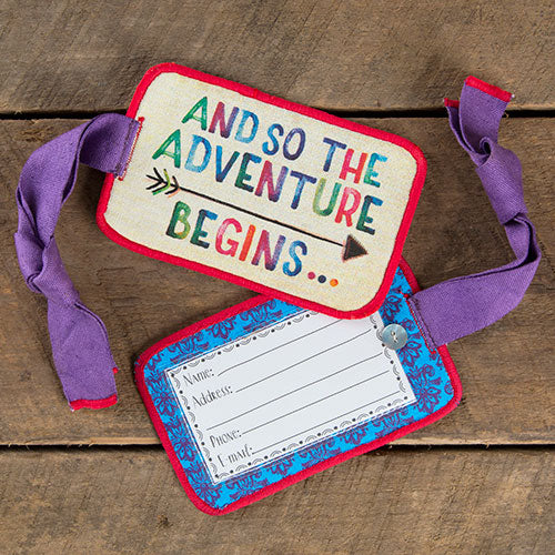 Natural Life Adventure Begins Luggage Tag