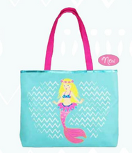 Load image into Gallery viewer, Pink Poppy Mermaid Beach Bag